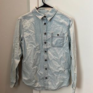 Cherokee Boys L denim button down
